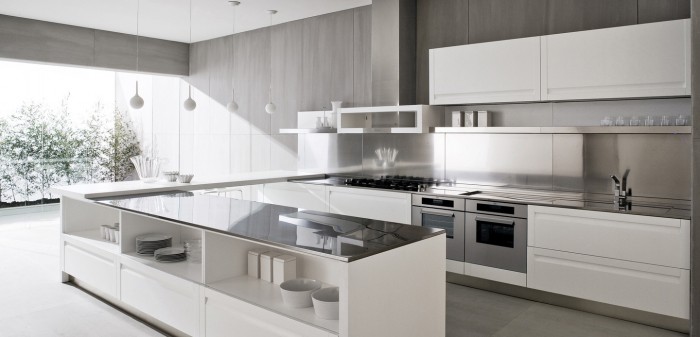 Contemporary white kitchen