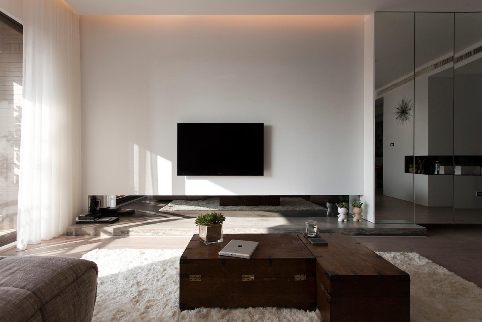 Contemporary Living Room Wis Beiges And