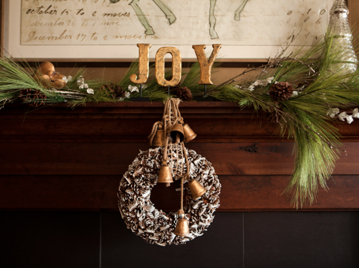 holiday diy mantel decor