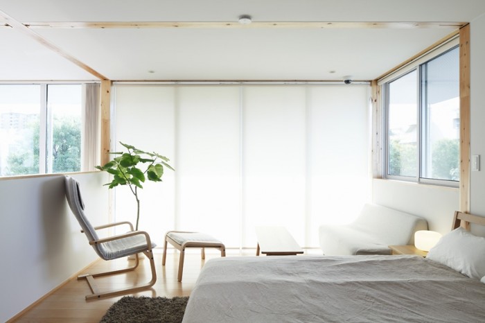 modern white bedroom
