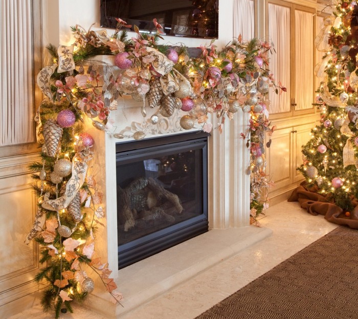 romantic christmas mantel decorations