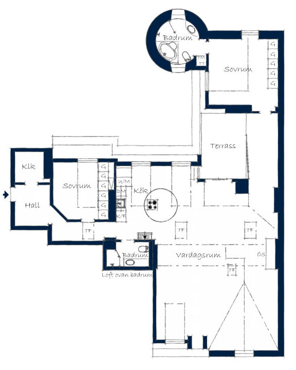 stockholm apartment floorplan