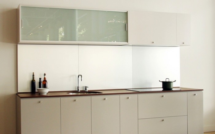 metallic matte minimalist kitchen