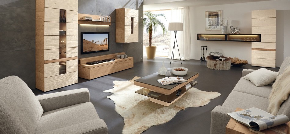 Salon en bois moderne ~ tazmik.com for . Salon Contemporain inspiration
