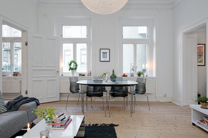 modern swedish dining room