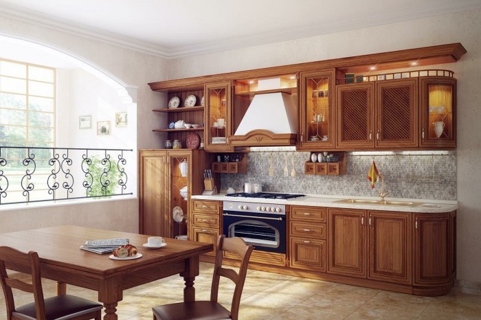 traditional small kitchen