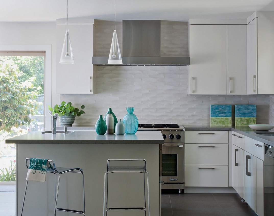 White Tile Kitchen Backsplash Ideas