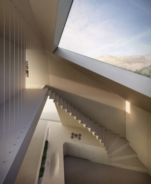 Stairwell Modern Holiday House Greece