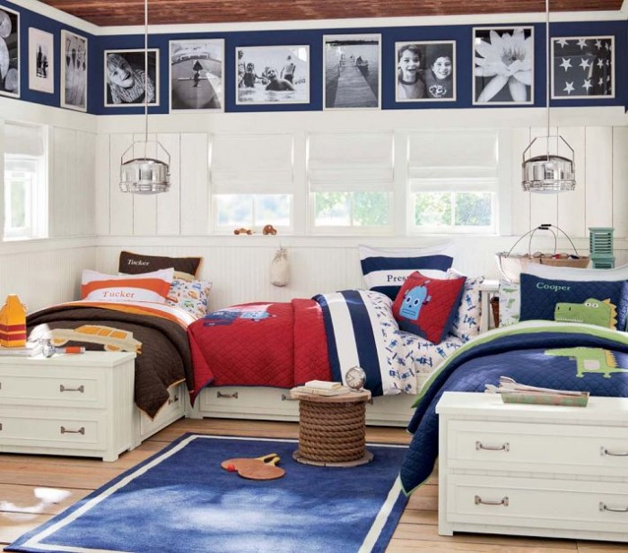 boys room for three brothers layout beds