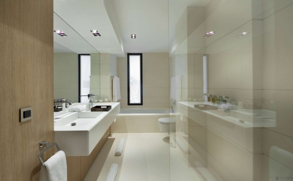 french villa master bed bathroom 2
