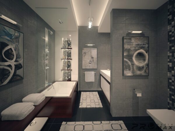 modern apartment 1 bathroom