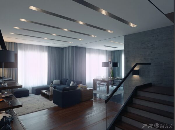 modern apartment 1 living room 2