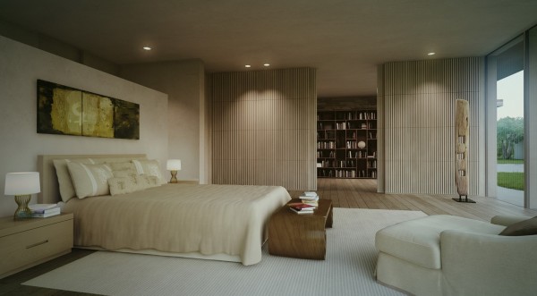 modern cottage master bedroom