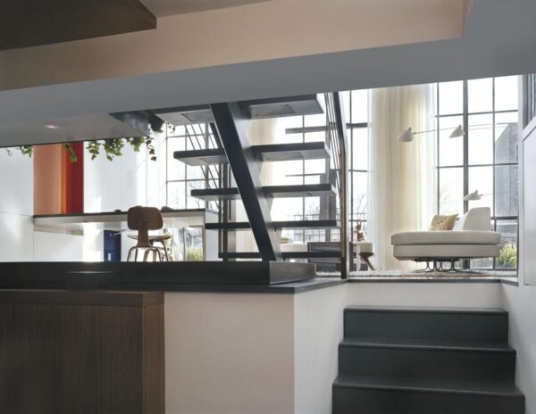 Pulltab Design- mezzanine office lounge with floor to ceiling windows Pulltab Design- mezzanine office lounge with floor to ceiling windows