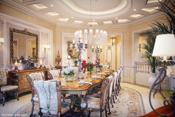 luxury villa dining room 3