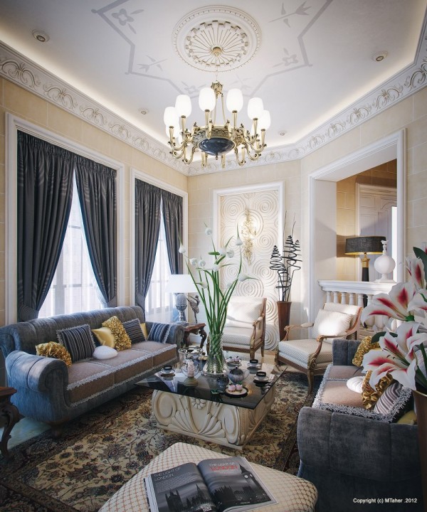 luxury villa living room 2