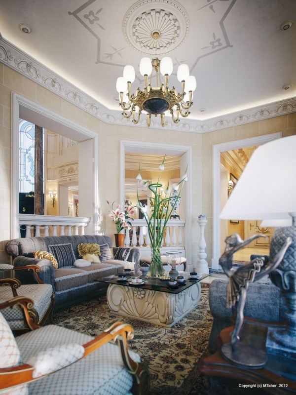luxury villa living room 3
