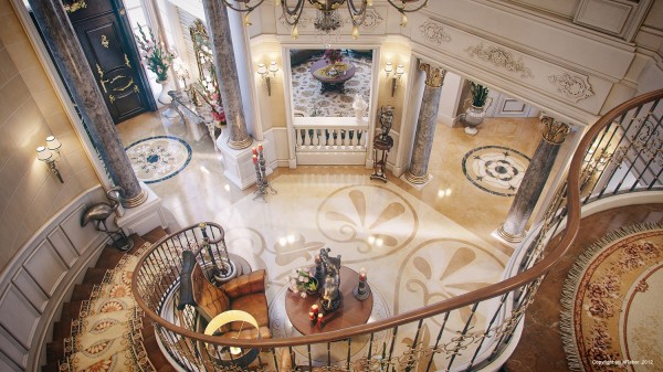 luxury villa staircase 2