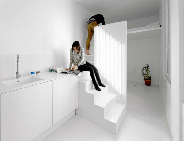 Modern Paris Apartment Stairway 1