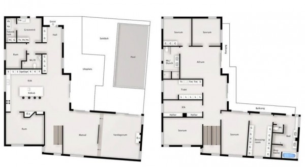 Modern Swedish Villa z Floor Plan 1