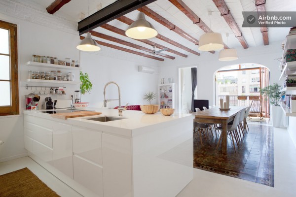 Ample workspace makes for a amateur chef's dream kitchen.