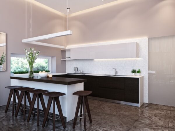 modern neutral dining room kitchen 4