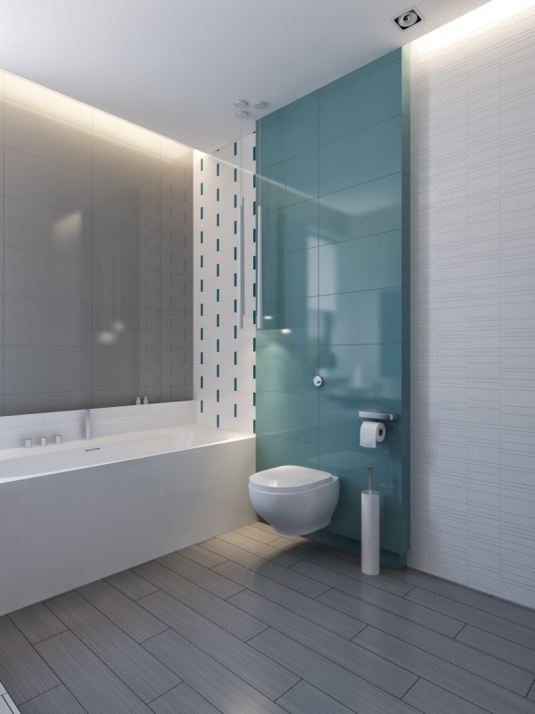 modern vibrant blue bathroom 4