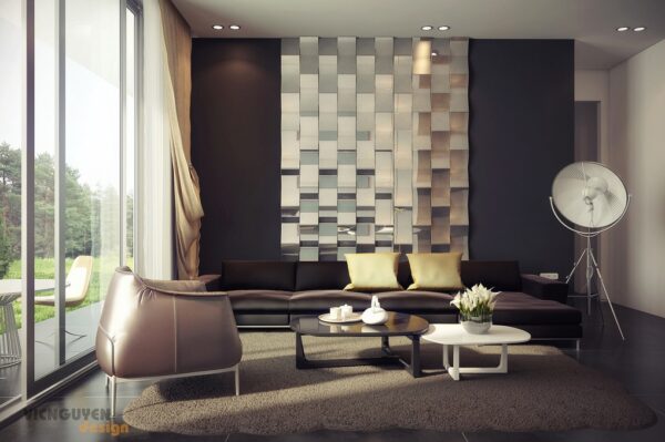 rich palette living with mirrored feature wall rich palette living with mirrored feature wall