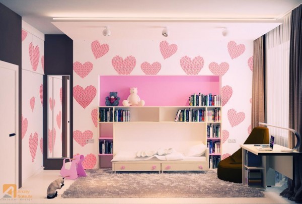 pink kids room designs