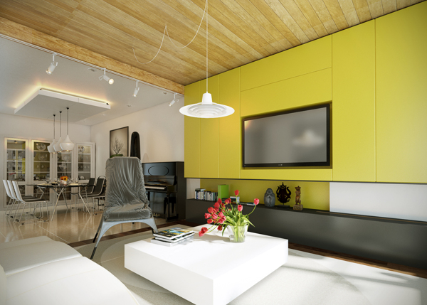 yellow modern decor 1
