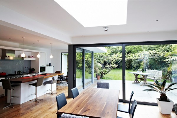 kitchen dining glass extension home