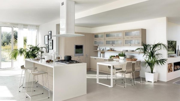 modern white kitchen