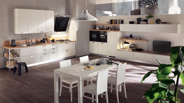 multi level kitchen cabinetry