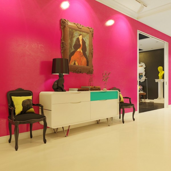 pink foyer