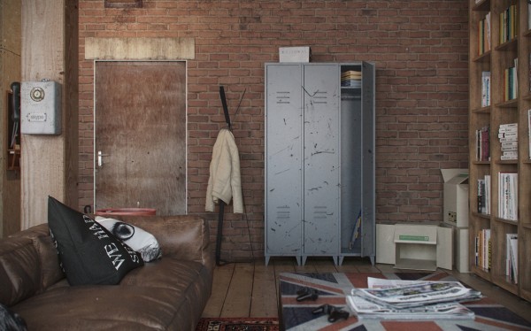 12 repurposed school lockers