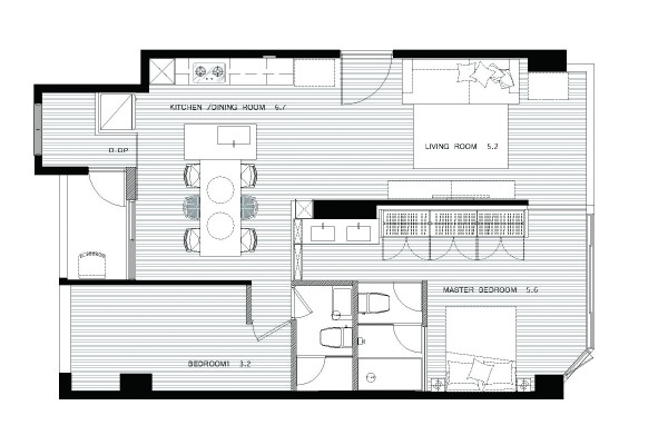18 apartment floorplan