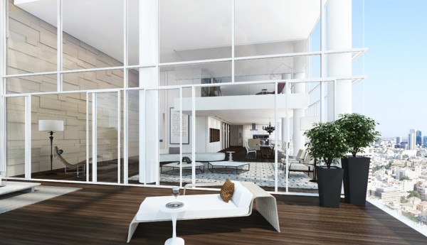 Many of the apartments also offer decks, the hardwood floors simply extending beyond the window, which residents to enjoy the sea air without leaving home and comfortably entertain envious friends. Recessed lighting gives rooms an inviting glow without detracting from the carefully sharp edges of the other architectural elements.