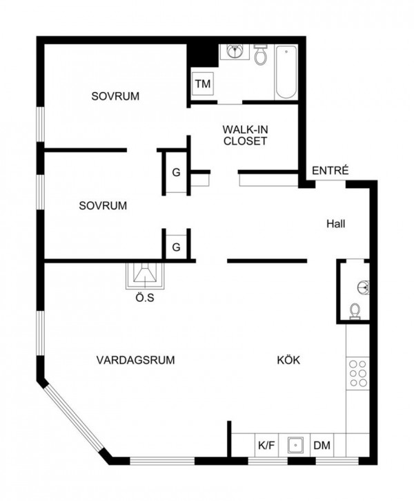 22 apartment floorplan