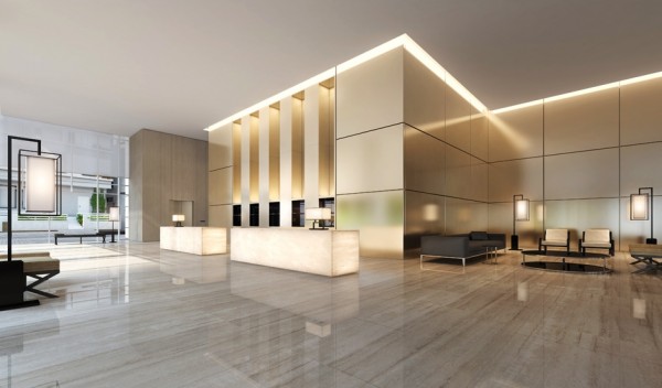 A spacious lobby greets visitors and residences with deep sofas reminiscent of the famous Corbusier style. The residences range in size from 100 to 1,000 square meters and each owner also has unrestricted access to the hotel’s facilities next door, including a pool, spa, and outdoor dining veranda.