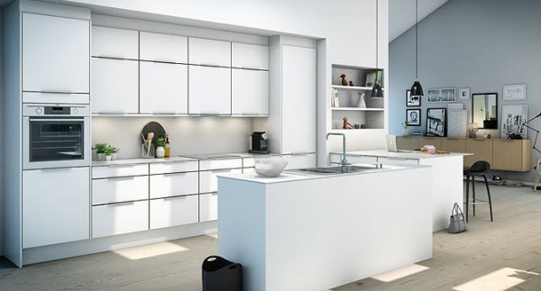 kitchen with skylights