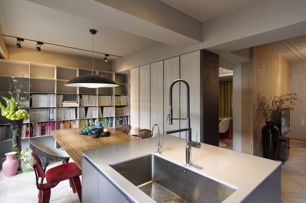 modern kitchen and dining