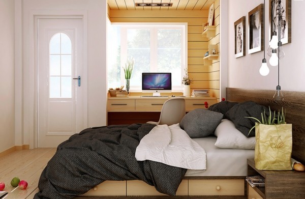 sunny rustic bedroom