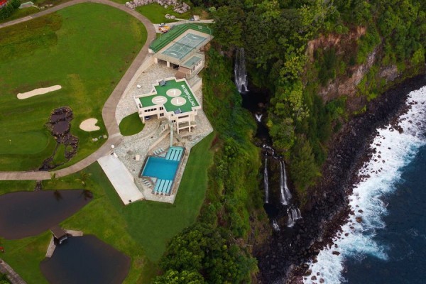 aerial view mansion