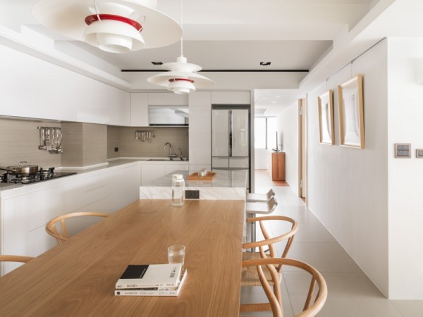 bright white kitchen