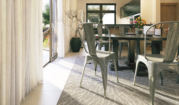 brushed metal dining chairs