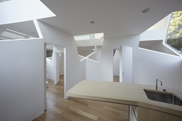 The countertops in the small kitchen are some of the only built in facets of the cabin. Of course, Japanese design is no stranger to space efficiency, so a short counter and small sink offer more than enough in the way of appliances.