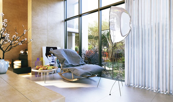 modern rocking chair