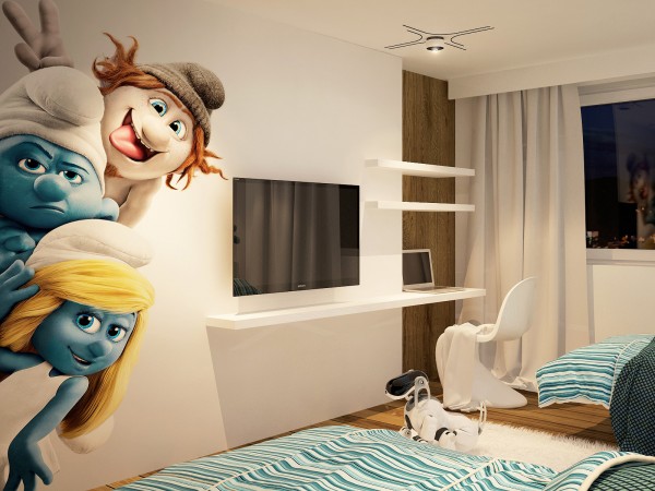 smurfette wall decal
