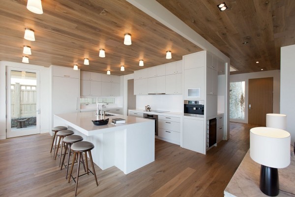 White kitchen island