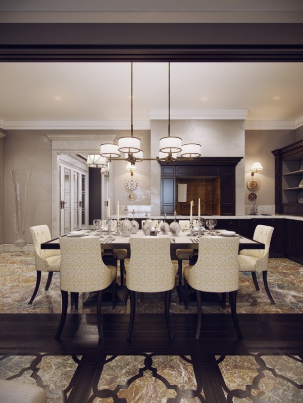 huge elegant dining room